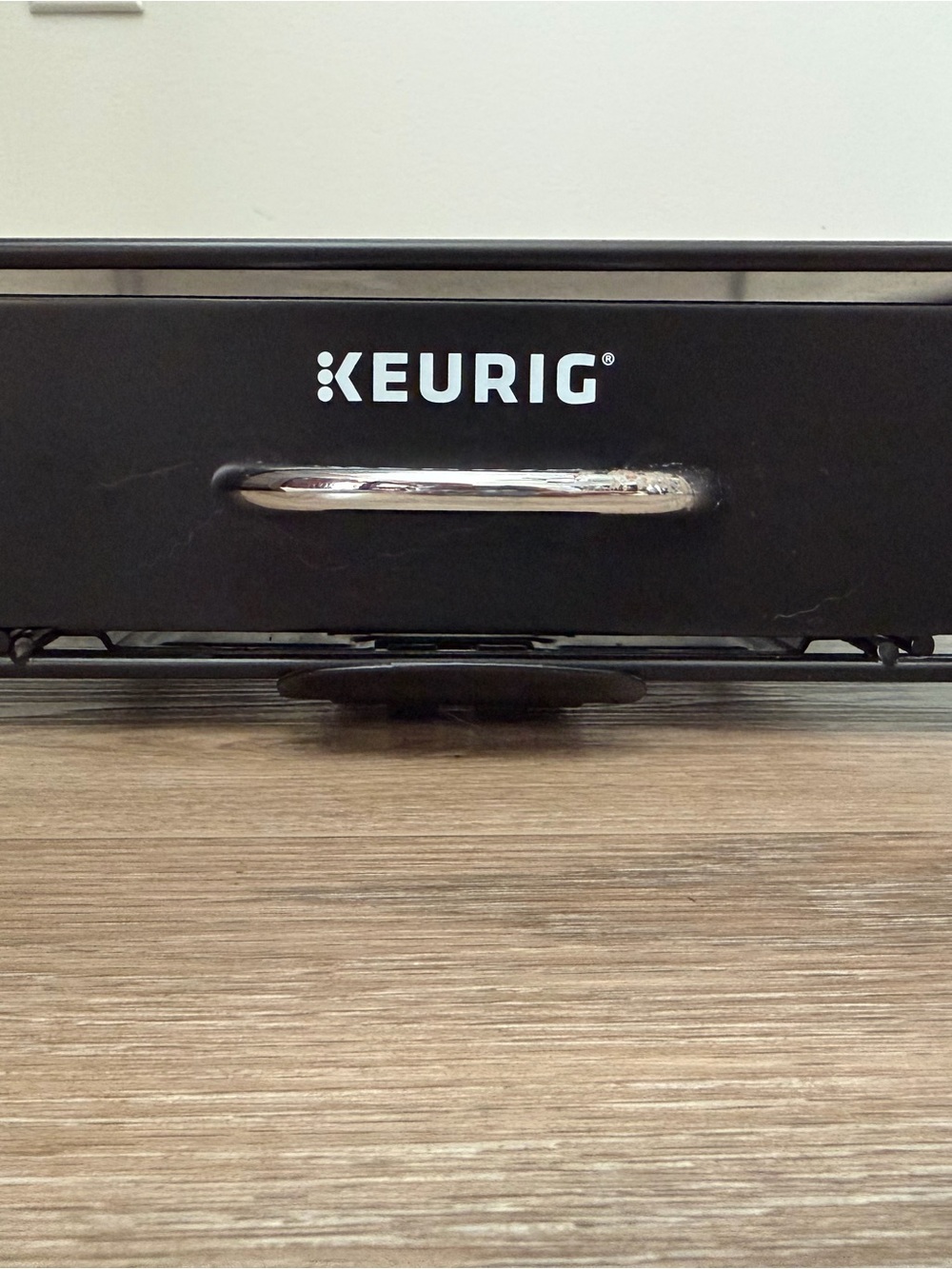 Keurig Black Drawer Accessory with Chrome Handle